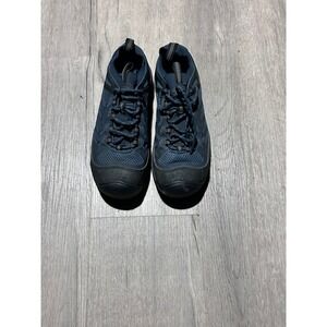 KEEN Utility Womens Steel Toe Shoes Navy Blue Black 6.5M EH ASTM Rated Low Top